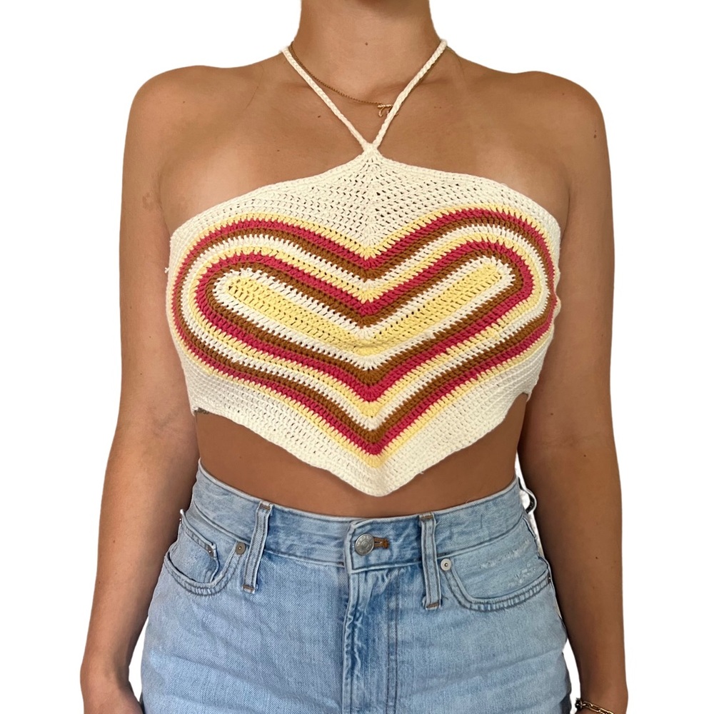 Crochet knit top